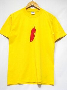 ＠美品 GILDAN ギルダン 唐辛子 Tシャツt888 アメリカ古着 イエロー 黄 小さい