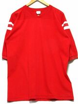 ＠美品 ヴィンテージ vintage オールド OLD カルクルー CALCRU フットボールTシャツt3 L アメリカ古着 大きいサイズ MADE IN USA_画像1