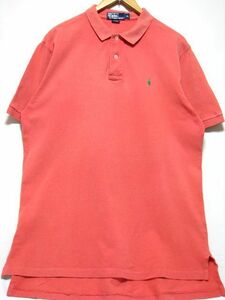 ＠美品 ラルフローレン 無地 RALPH LAUREN 半袖ポロシャツRB461 XL アメリカ古着 POLO ビックサイズ