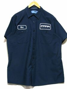 ＠パッチ付き CiNTAS シンタス 半袖ワークシャツwr405 ビックサイズ XL アメリカ古着 大きなサイズ