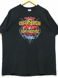 ＠美品 CAR SHOWカーショーイベントＴシャツt603 XL ブラック アメリカ古着 ホッドロッド ハイドロ カークラブ サムザップ