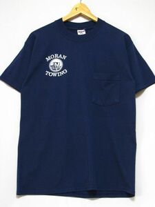 ＠美品 JERSEYS ジャージーズ MORAN TOWING モラン トゥイング Tシャツt892 アメリカ古着 ノベルティー 船舶 タグボード