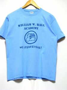＠美品 ウィリアム w ホール アカデミー william w.hall academy Tシャツ t705 アメリカ古着 ステンシル文字