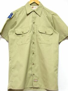 ＠ディッキーズ Dickies 半袖ワークシャツwr338 アメリカ古着 ブルーカラー チカーノ