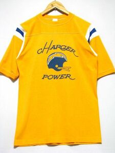 ＠美品 vintage ビンテージ ガルフコーストスポーツウェア GULF COAST sportswear フットボールTシャツt8 アメリカ古着 L 80's