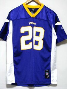 ＠美品 リーボック NFL Minnesota Vikings ミネソタ バイキングス N116 アメリカ古着 ミネソタ州ミネアポリス S M パーシーハービン