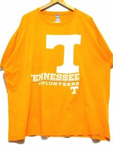 @全米大学体育協会 NCAA テネシー大学 The University of Tennessee Tシャツ t821 アメリカ古着 3XL オレンジ ビビビックサイズ