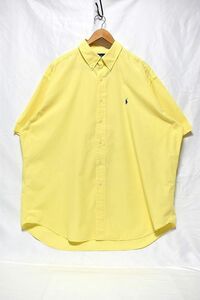 ＠訳あり ラルフローレン RALPH LAUREN ボタンダウン 半袖シャツRB601 XL アメリカ古着 ビックサイズ