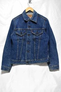 ＠美品 色落ち綺麗 雰囲気漂う リーバイス Levi's 70505 small e トラッカージャケットj434 アメリカ古着 インディゴ