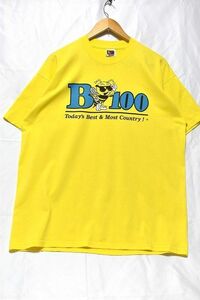 ＠美品 フルーツオブザルーム FRUIT OF THE LOOM B100 ラジオ放送局Ｔシャツt959 XL アメリカ古着 ビックサイズ