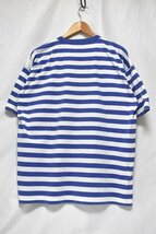 ＠Liz claiborne リズクレイボーン ボーダーTシャツtt332 L イタリア 青X白_画像2