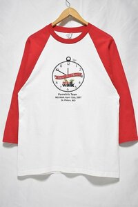 ＠美品 アンビル anvil ラグラン Tシャツtt228 M アメリカ古着 七分袖