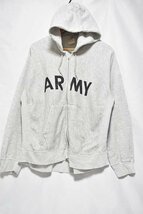 @美品 米軍実物 US.ARMY フーディー SF96 アメリカ古着 杢グレー フィジカルトレーニング L ビックサイズ_画像1