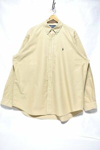 ＠美品 ラルフローレン RALPH LAUREN 長袖シャツRB617 XL 大きいサイズ アメリカ古着 ボタンダウン