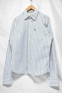 ＠美品 アバクロンビー&フィッチ Abercrombie & Fitch ストライプ長袖シャツSL453 L アメリカ古着