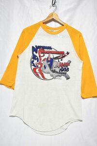 ＠80's vintage ヴィンテージ STEDMAN ステッドマン ラグラン Ｔシャツt989 アメリカ古着 エアレース