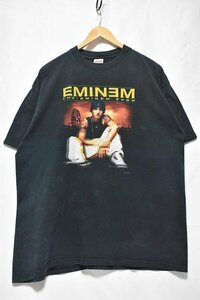 ＠美品 02s 00s EMINEM エミネム Tシャツ tt211 ラップ 黒 アメリカ古着 XL