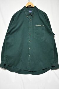 ＠美品 スイングスター Swingster ボタンダウン スタッフシャツwr425 XL ビックサイズ アメリカ古着 深緑