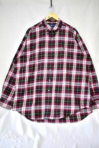 ＠美品 ラルフローレン RALPH LAUREN 長袖シャツRB583 XL 大きいサイズ アメリカ古着 ボタンダウン チェック柄