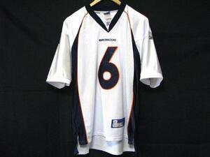 ＠美品 Reebok リーボック NFL デンバーブロンコス Denver Broncos ジャ-ジN73 XL AFC西地区 大きなサイズ ゲームシャツ