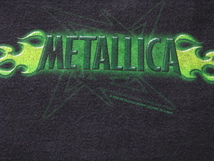 ＠METALLICA メタリカ Ｔシャツt472 ヘヴィメタル US古着 バンドT メタルマスター ライト ザ ライトニング ブラック_画像7