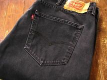 ＠美品 リーバイス Levi's501 ブラックデニムd650 40x32 アメリカ古着 ビックサイズ 大きいサイズ ボタンフライ サカゼン_画像7