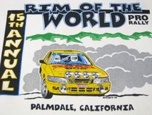 ＠Hanes ヘインズ RIM OF THE WORLD PRO RALLY リム オブ ザ ワールド プロ ラリー Tシャツt48 アメリカ古着 三菱自 SUBARU_画像4