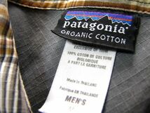 ＠美品 パタゴニア patagonia チェック柄 長袖シャツ SL115 L アメリカ古着 オーガニック オンブレ_画像5