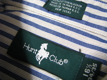 ＠美品 ハントクラブ Hunt Club ボタンダウン 半袖ストライプシャツst310 アメリカ古着 大きいサイズ L_画像6