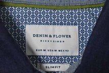 ＠美品 デニム＆フラワー DENIM&FLOWER 半袖シャツst474 アメリカ古着 M_画像4