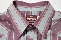 ＠ラングラー Wrangler 長袖ウエスタンシャツw444 アメリカ古着 L アメカジ テキサス オクラホマ ホセ_画像3