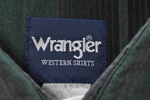 ＠美品 ラングラー Wrangler 半袖ウエスタンシャツw480 XXL 大きなサイズ ビックサイズ カントリー 深緑_画像4