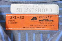 ＠米国製 レッドキャップ RED KAP 半袖ワークシャツwr491 XXXL アメリカ古着 ビックサイズ 3XL_画像4