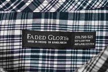 @フェイデッドグローリー FADED GLORY チェック柄 半袖シャツst408 XXL アメリカ古着 ビックサイズ_画像4