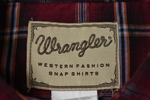 ＠美品 ラングラー Wrangler 長袖ウエスタンシャツw486 XL ビックサイズ アメリカ古着 南部 カントリー チェック柄_画像4