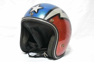 ＠70'S ライトニング サンダーボルト ジェット ヘルメット ビンテージ KR レトロ