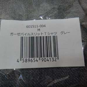 GK047-6)レディース/新品/ガーゼパイル/スリットTシャツ/グレー/綿１００%/日本製/Mサイズ/の画像8