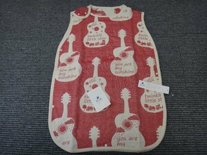 GK103-6)OVLOV/ob Rav /6 -ply gauze / sleeper / guitar / red / approximately 45×64cm/ cotton 100%/ made in Japan /