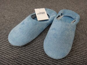 GK122-5) flying apartment men to/ color trip / Bab -shu/L size / sea / towel ground slippers / cotton 100%/ made in Japan /25~27cm correspondence /