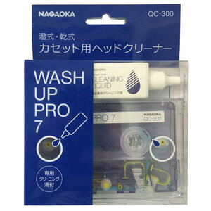 NAGAOKA QC-300 ウォッシュアッププロ7 / 湿式・乾式 カセット用ヘッドクリーナー / ナガオカ