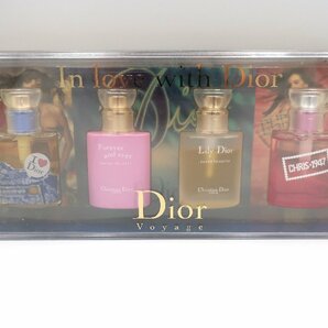 (A1) Dior Voyage ミニ香水 7.5ml 4点 セット ( I LOVE DIOR / FOREVER AND EVER / LILY DIOR / CHRIS7947 ) ミニボトル ディオール 中古の画像1