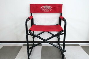 (A1)1円～ SOUTHERNPORT 折り畳みチェア 椅子 レッド アウトドア用 コンパクト サザンポート 中古