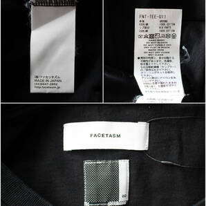 FACETASM/ファセッタズム/デザインロゴTシャツ/黒/オーバーサイズ/サイズ00の画像9