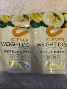 クレバー ホエイプロテイン [WPI100%] ウエイトダウン バナナミルク味315g ×2