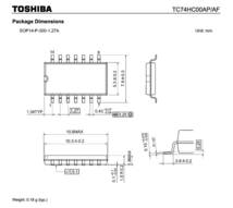 TOSHIBA TC74HC00A 東芝 クワッド 2入力 NANDゲート 2000個 完全リール HC/UH NAND logic gate circuit 13ns@6V 50pF 5.3mm 5.2mA 激安_画像9