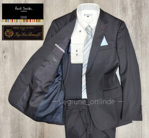 [ beautiful goods ] Paul Smith × Loro Piana FOURSEASONS cloth present model1439 black pin dot pattern suit 90-76-170 (M size ) Paul Smith LONDON
