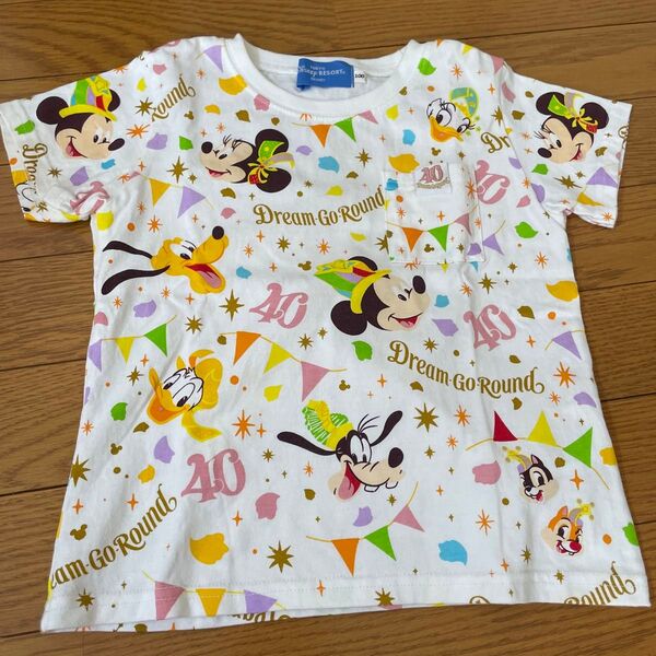 ディズニー 40周年 Tシャツ 100センチ ハーモニーインカラー ドリームゴーラウンド