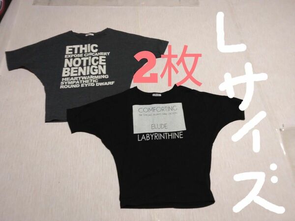 レディース半袖Tシャツ(L)2枚