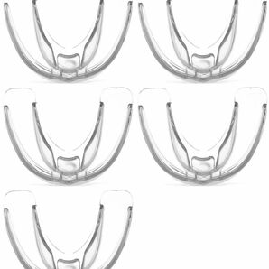 【5個】マウスピース マウスガード ケース無し 歯を真っ直ぐに歯科矯正、睡眠時の歯軋り防止【サイズ】幅45×奥行60mm【色】透明