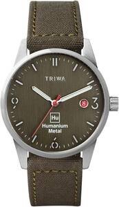 美品　稼働品　TRIWA/トリワ 腕時計 HUMANIUM TIME FOR PIECE タイムフォーピース HU39GR-CL080912 キャンバスベルト スウェーデン